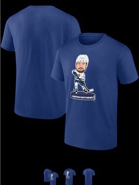 Auston Matthews Toronto Maple Leafs Fanatics Player Bobblehead T-Shirt - Blue